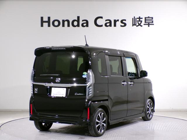 Ｎ－ＢＯＸカスタム Ｇ・Ｌホンダセンシング　Ｂｌｕｅｔｏｏｔｈ接続片側電動スライドドアドラレコＥＴＣワンセグＴＶ社外ナビ純正アルミホイール　スマートキー　禁煙　整備記録簿　助手席エアバッグ　１セグＴＶ　キーレス　アイドリングＳＴ　スマ－トキ－（2枚目）