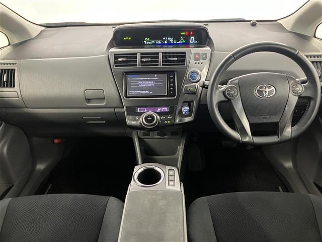 プリウスα S チューン ブラック PW LEDライト 地デジTV DVD再生機能 メモリナビ セキュリティー ETC付き 横滑り防止 スマートキープッシュスタート TVナビ キーレスエントリー サイドカーテンエアバック アルミホイール(2枚目)