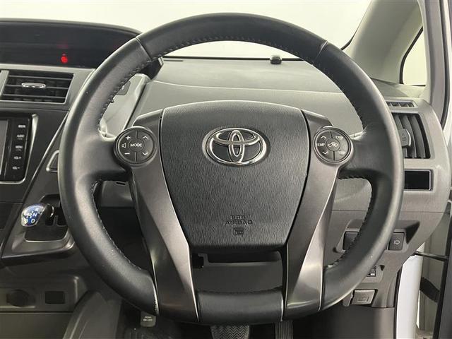 プリウスα S チューン ブラック PW LEDライト 地デジTV DVD再生機能 メモリナビ セキュリティー ETC付き 横滑り防止 スマートキープッシュスタート TVナビ キーレスエントリー サイドカーテンエアバック アルミホイール(11枚目)