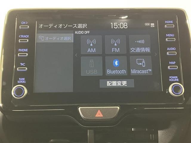 ヤリス ハイブリッドＺ　ＰＣＳ　ＡＷ　Ｂカメラ　ＬＥＤランプ　スマキー　ＥＴＣ付き　メディアプレイヤー接続　ＶＳＣ　パワステ　１オナ車　クルコン　カーテンエアバック　キーフリー　ＡＢＳ　エアコン　エアバッグ（3枚目）