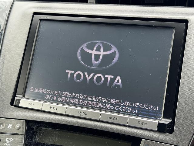 プリウス S 純正8型SDナビTV バックカメラ Bluetooth接続 HIDヘッド 社外フロント・リアバンパー スマートキー プッシュスタート ステアリングスイッチ ビルドインETC 純正15インチアルミ(3枚目)