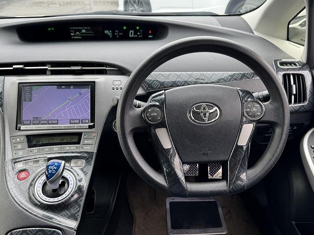 プリウス S 純正8型SDナビTV バックカメラ Bluetooth接続 HIDヘッド 社外フロント・リアバンパー スマートキー プッシュスタート ステアリングスイッチ ビルドインETC 純正15インチアルミ(40枚目)