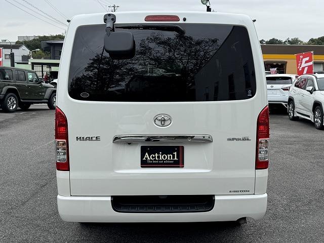 ハイエースバン ロングスーパーGL 両側電動スライドドア フリップダウンモニター 純正ナビTV バックカメラ 社外15インチアルミ LEDヘッド ステアリングスイッチ オートエアコン キーレスエントリー Bluetooth接続 ETC(25枚目)