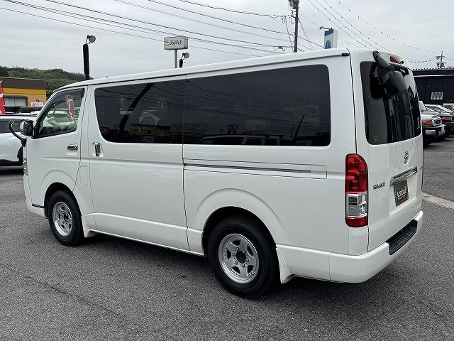 ハイエースバン ロングスーパーGL 両側電動スライドドア フリップダウンモニター 純正ナビTV バックカメラ 社外15インチアルミ LEDヘッド ステアリングスイッチ オートエアコン キーレスエントリー Bluetooth接続 ETC(26枚目)