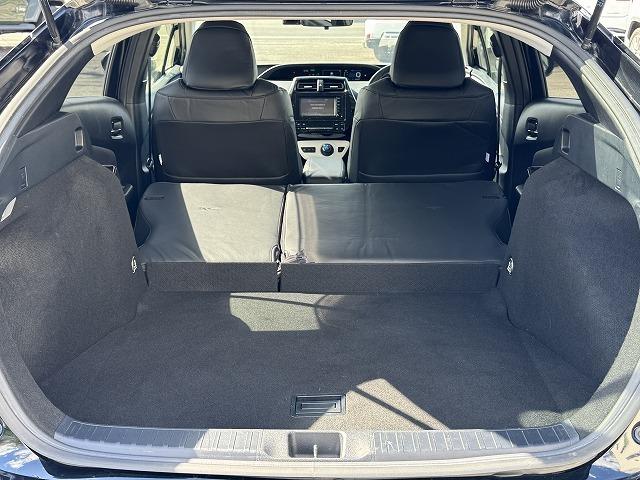 プリウス S 社外フルエアロ 純正ナビTV バックカメラ LEDヘッド スマートキー ステアリングスイッチ シートカバー 前後ドライブレコーダー 純正15インチアルミ オートライト Bluetooth接続 ETC(17枚目)