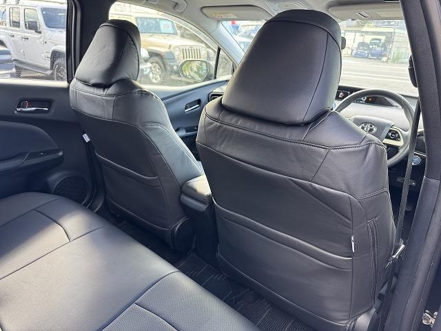 プリウス S 社外フルエアロ 純正ナビTV バックカメラ LEDヘッド スマートキー ステアリングスイッチ シートカバー 前後ドライブレコーダー 純正15インチアルミ オートライト Bluetooth接続 ETC(40枚目)