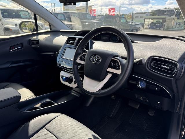 プリウス S 社外フルエアロ 純正ナビTV バックカメラ LEDヘッド スマートキー ステアリングスイッチ シートカバー 前後ドライブレコーダー 純正15インチアルミ オートライト Bluetooth接続 ETC(41枚目)