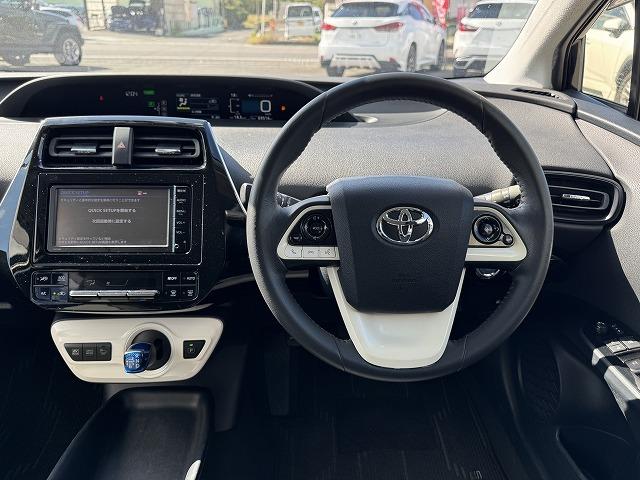 プリウス S 社外フルエアロ 純正ナビTV バックカメラ LEDヘッド スマートキー ステアリングスイッチ シートカバー 前後ドライブレコーダー 純正15インチアルミ オートライト Bluetooth接続 ETC(42枚目)