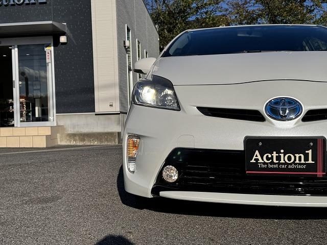 プリウス Ｓ　純正ナビＴＶ　バックカメラ　ステアリングスイッチ　スマートキー　プッシュスタート　ＨＩＤヘッドライト　オートライト　フォグランプ　純正１５インチアルミ　ＣＤ／ＤＶＤ再生　Ｂｌｕｅｔｏｏｔｈ接続　ＥＴＣ（58枚目）