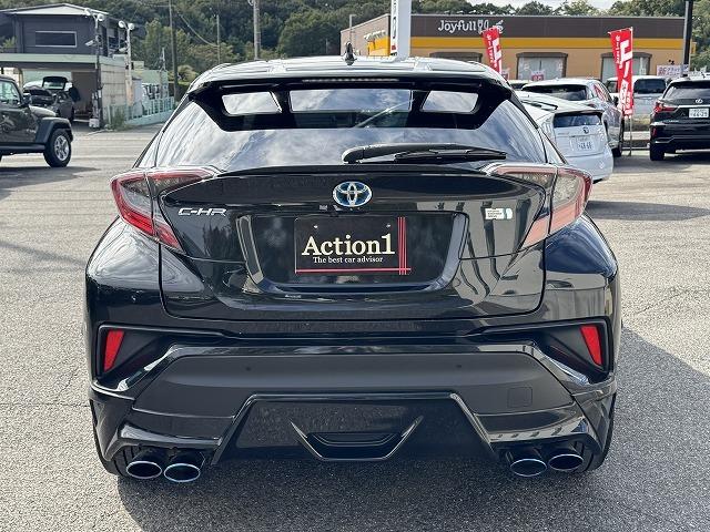 C-HR G LEDエディション TRDフルエアロ 4本出しマフラー 純正9型SDナビTV トヨタセーフティセンス レーダークルーズコントロール クリアランスソナー LEDヘッド 電動パーキング シートヒーター ハーフレザーシート(25枚目)