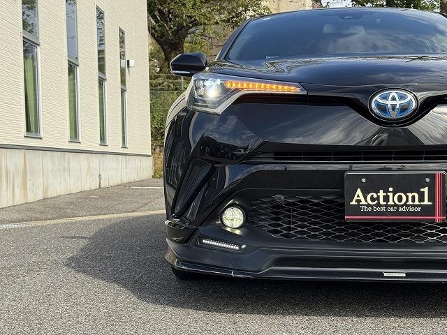 C-HR G LEDエディション TRDフルエアロ 4本出しマフラー 純正9型SDナビTV トヨタセーフティセンス レーダークルーズコントロール クリアランスソナー LEDヘッド 電動パーキング シートヒーター ハーフレザーシート(66枚目)