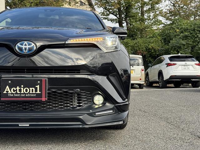 C-HR G LEDエディション TRDフルエアロ 4本出しマフラー 純正9型SDナビTV トヨタセーフティセンス レーダークルーズコントロール クリアランスソナー LEDヘッド 電動パーキング シートヒーター ハーフレザーシート(67枚目)