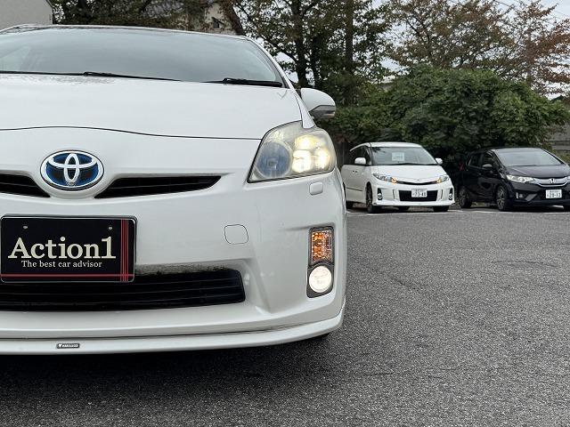 プリウス Sツーリングセレクション モデリスタエアロ クルーズコントロール LEDヘッドライト メモリーナビ バックカメラ ステアリングスイッチ スマートキー ビルドインETC 純正17インチアルミ フォグランプ オートライト(62枚目)