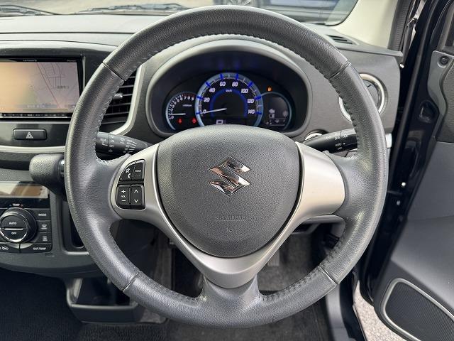 ワゴンＲスティングレー Ｘ　衝突軽減ｓ　社外ナビＴＶ　シートヒーター　スマートキー　プッシュスタート　ＨＩＤヘッド　オートライト　プロジェクターヘッド　純正１４インチアルミホイール　ステアリングスイッチ　アイドリングストップ（10枚目）