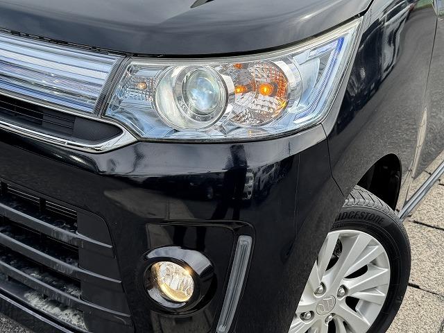 ワゴンＲスティングレー Ｘ　衝突軽減ｓ　社外ナビＴＶ　シートヒーター　スマートキー　プッシュスタート　ＨＩＤヘッド　オートライト　プロジェクターヘッド　純正１４インチアルミホイール　ステアリングスイッチ　アイドリングストップ（18枚目）