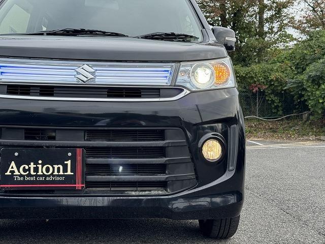 ワゴンＲスティングレー Ｘ　衝突軽減ｓ　社外ナビＴＶ　シートヒーター　スマートキー　プッシュスタート　ＨＩＤヘッド　オートライト　プロジェクターヘッド　純正１４インチアルミホイール　ステアリングスイッチ　アイドリングストップ（53枚目）