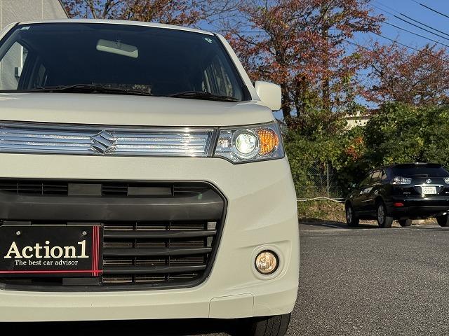 ワゴンＲスティングレー Ｘ　社外ナビＴＶ　アイドリングストップ　スマートキー　プッシュスタート　ＨＩＤヘッドライト　オートライト　ＥＴＣ　純正１４インチアルミホイール　オートエアコン　ＣＤ／ＤＶＤ再生　Ｂｌｕｅｔｏｏｔｈ接続（50枚目）