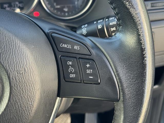 ＣＸ－５ ＸＤ　Ｌパッケージ　純正ナビＴＶ　クルーズコントロール　ＢＯＳＥサウンドスピーカー　黒革シート　シートヒーター　電動シート　ブラインドスポットモニター　サイド・バックカメラ　ステアリングスイッチ　アイドリングストップ（3枚目）