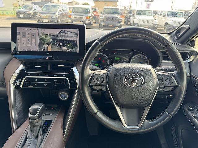 ハリアーハイブリッド Ｚ　レザーパッケージ　ＪＢＬスピーカー　１２．３型ナビＴＶ　パノラミックビューモニター　黒革　シートヒーター・クーラー　ブラインドスポットモニター　クリアランスソナー　ヘッドアップディスプレイ　電動リアゲート　ＬＥＤヘッド（44枚目）