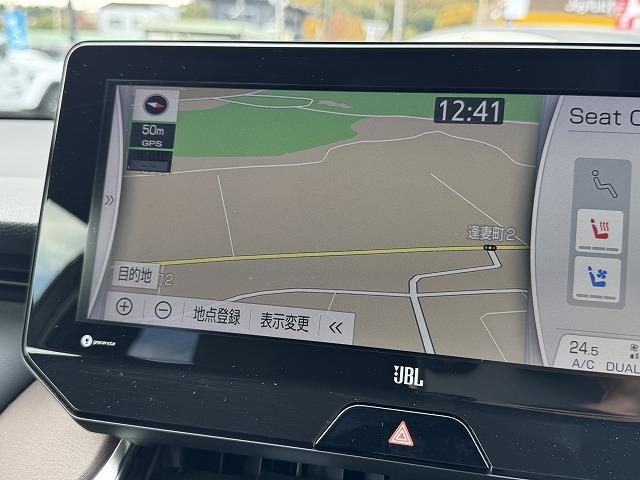 ハリアーハイブリッド Ｚ　レザーパッケージ　ＪＢＬスピーカー　１２．３型ナビＴＶ　パノラミックビューモニター　黒革　シートヒーター・クーラー　ブラインドスポットモニター　クリアランスソナー　ヘッドアップディスプレイ　電動リアゲート　ＬＥＤヘッド（55枚目）