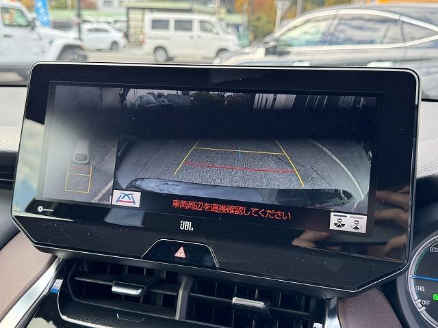 ハリアーハイブリッド Ｚ　レザーパッケージ　ＪＢＬスピーカー　１２．３型ナビＴＶ　パノラミックビューモニター　黒革　シートヒーター・クーラー　ブラインドスポットモニター　クリアランスソナー　ヘッドアップディスプレイ　電動リアゲート　ＬＥＤヘッド（56枚目）