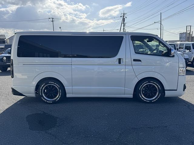ハイエースバン セーフティセンス ベットキット フルエアロ VALENTIテール FEGGARIボンネットグリル ESSEX16インチアルミ 社外専用ナビTV 両側電動スライド フリップダウンモニター ローダウン(23枚目)