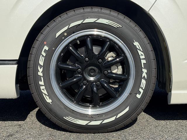 ハイエースバン セーフティセンス ベットキット フルエアロ VALENTIテール FEGGARIボンネットグリル ESSEX16インチアルミ 社外専用ナビTV 両側電動スライド フリップダウンモニター ローダウン(29枚目)