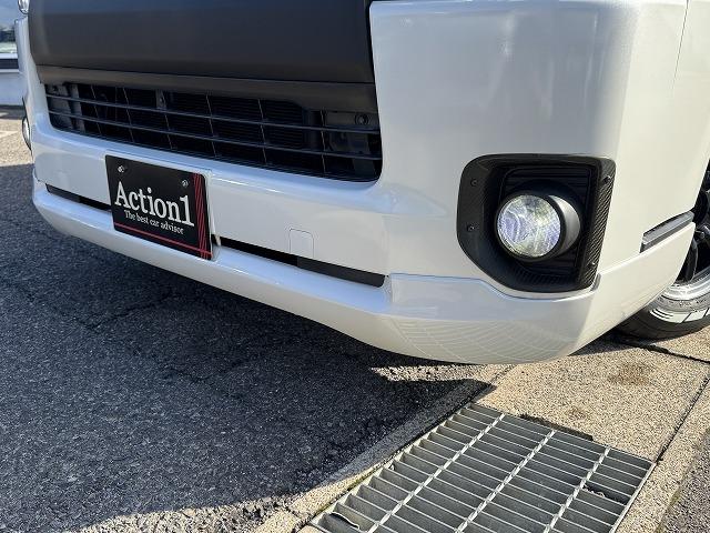 ハイエースバン セーフティセンス ベットキット フルエアロ VALENTIテール FEGGARIボンネットグリル ESSEX16インチアルミ 社外専用ナビTV 両側電動スライド フリップダウンモニター ローダウン(36枚目)