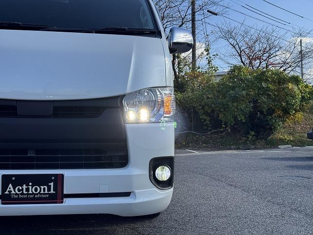 ハイエースバン セーフティセンス ベットキット フルエアロ VALENTIテール FEGGARIボンネットグリル ESSEX16インチアルミ 社外専用ナビTV 両側電動スライド フリップダウンモニター ローダウン(64枚目)