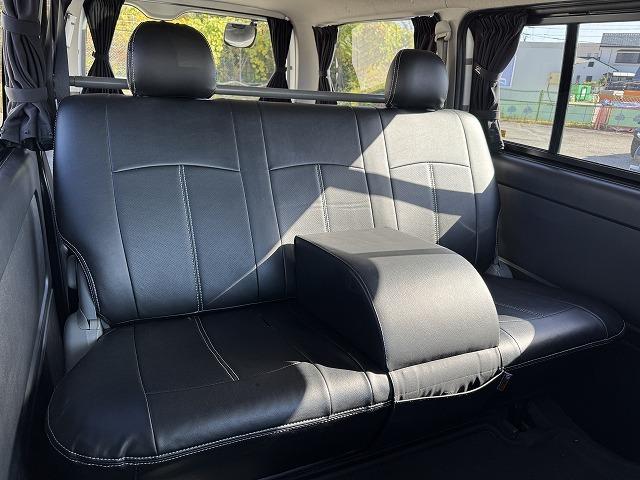 ハイエースバン ロングスーパーGL 社外9型フローティングナビTV ベットキット バックカメラ 両側電動スライドドア AC100V電源 社外テール Wエアバック 社外15インチアルミ HIDヘッド オートライト オートエアコン ETC(7枚目)