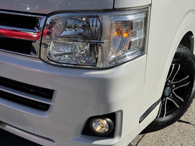 ハイエースバン ロングスーパーGL 社外9型フローティングナビTV ベットキット バックカメラ 両側電動スライドドア AC100V電源 社外テール Wエアバック 社外15インチアルミ HIDヘッド オートライト オートエアコン ETC(18枚目)