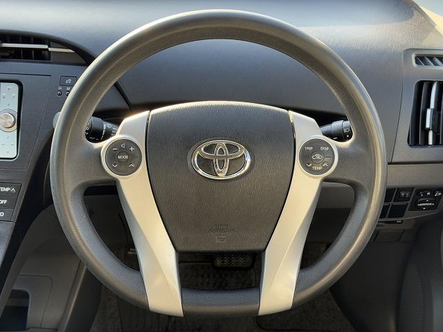 プリウス S 純正ナビTV バックカメラ スマートキー プッシュスタート ヘッドライトレベライザー ETC Bluetooth接続 CD/DVD再生 ステアリングスイッチ 純正15インチアルミ プロジェクターヘッド(13枚目)