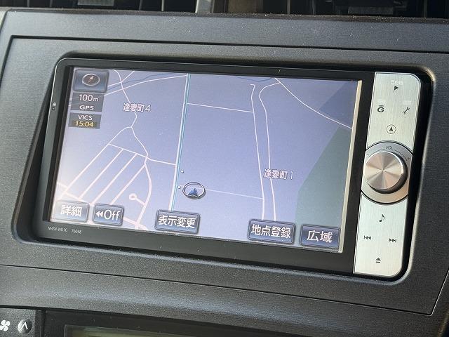 プリウス S 純正ナビTV バックカメラ スマートキー プッシュスタート ヘッドライトレベライザー ETC Bluetooth接続 CD/DVD再生 ステアリングスイッチ 純正15インチアルミ プロジェクターヘッド(42枚目)