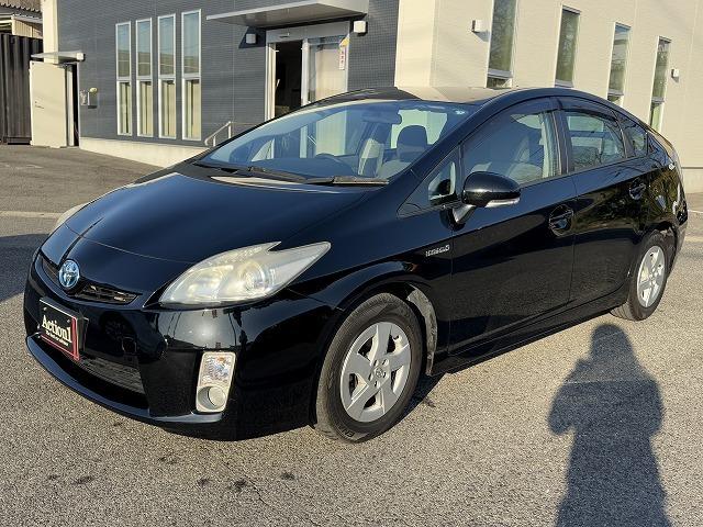 プリウス S 純正ナビTV バックカメラ スマートキー プッシュスタート ヘッドライトレベライザー ETC Bluetooth接続 CD/DVD再生 ステアリングスイッチ 純正15インチアルミ プロジェクターヘッド(57枚目)