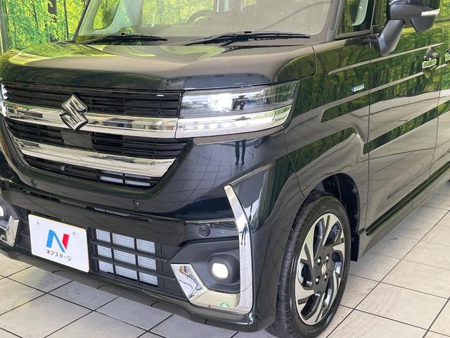 スペーシアカスタム ハイブリッドＸＳターボ　届出済未使用車　純正９型ナビ　全方囲カメラ　衝突被害軽減ブレーキ　ターボ　ＨＵＤ　パドルシフト　両側電動スライドドア　レーダークルーズ　シートヒーター　Ｂｌｕｔｏｏｔｈ接続　純正１５インチアルミ（12枚目）