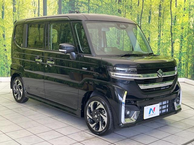 スペーシアカスタム ハイブリッドＸＳターボ　届出済未使用車　純正９型ナビ　全方囲カメラ　衝突被害軽減ブレーキ　ターボ　ＨＵＤ　パドルシフト　両側電動スライドドア　レーダークルーズ　シートヒーター　Ｂｌｕｔｏｏｔｈ接続　純正１５インチアルミ（16枚目）