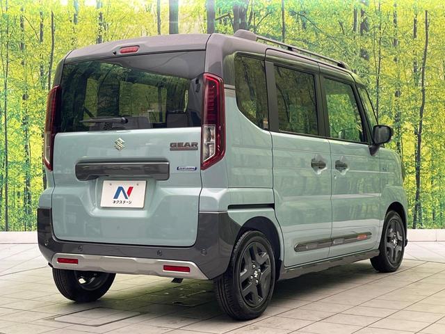 スペーシアギア ハイブリッドＸＺ　ターボ　届出済未使用車　セーフティサポート　レーダークルーズ　シートヒーター（前席）　両側電動スライドドア　パドルシフト　オートエアコン　スマートキー　シートバックテーブル　ロールサンシェード（17枚目）