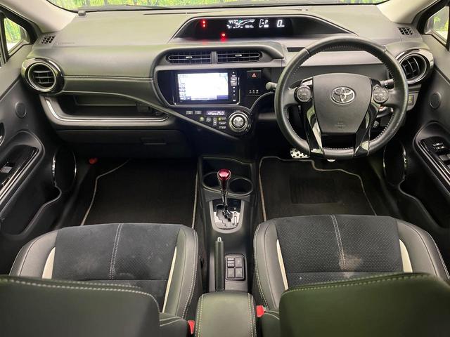 アクア G G’s 禁煙車 ナビ バックカメラ フルセグTV スマートキー LEDヘッドライト シートヒーター ビルトインETC クルコン オートライト オートエアコン 純正17インチアルミ Bluetooth(2枚目)