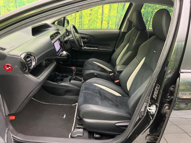 アクア G G’s 禁煙車 ナビ バックカメラ フルセグTV スマートキー LEDヘッドライト シートヒーター ビルトインETC クルコン オートライト オートエアコン 純正17インチアルミ Bluetooth(39枚目)