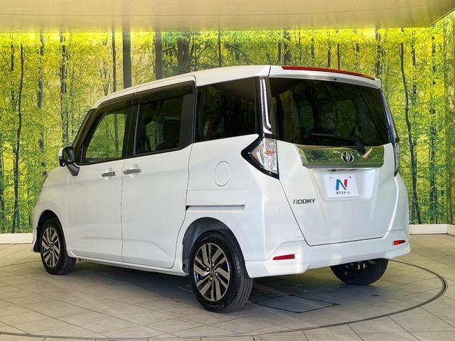 ルーミー カスタムG 禁煙車 純正ナビ 全周囲カメラ 両側パワスラ 衝突被害軽減システム レーダークルーズ スマートキー LEDヘッド ビルトインETC オートハイビーム 車線逸脱警報 オートライト オートエアコン(66枚目)