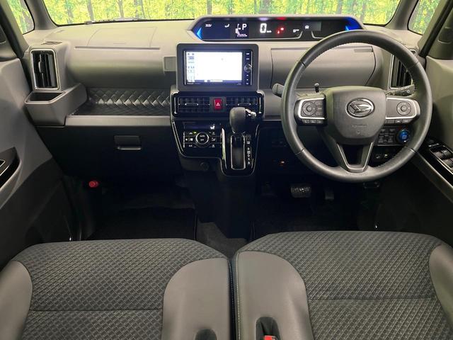 タント カスタムＲＳセレクション　禁煙車　ナビ　全周囲カメラ　両側パワスラ　衝突被害軽減システム　フルセグＴＶ　Ｂｌｕｅｔｏｏｔｈ　レーダークルーズ　ハーフレザーシート　スマートキー　ＬＥＤヘッド　ビルトインＥＴＣ　オートハイビーム（2枚目）