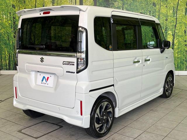 スペーシアカスタム ハイブリッドXSターボ 禁煙車 純正9型ナビ 全周囲カメラ 両側パワスラ 衝突被害軽減システム レーダークルーズ ハーフレザーシート ドラレコ コーナーセンサー スマートキー LEDヘッド オートハイビーム(16枚目)