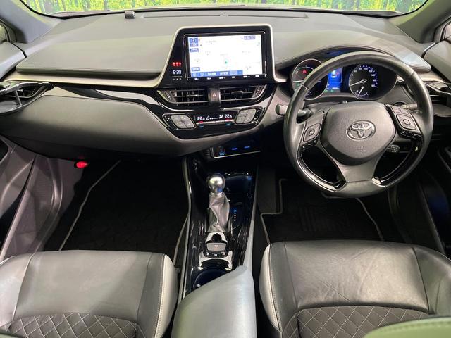 C-HR G モード ネロ 禁煙車 純正9型ナビ バックカメラ フルセグTV Bluetooth 衝突被害軽減システム レーダークルーズ ハーフレザーシート ドラレコ コーナーセンサー スマートキー LEDヘッド ETC2.0(2枚目)