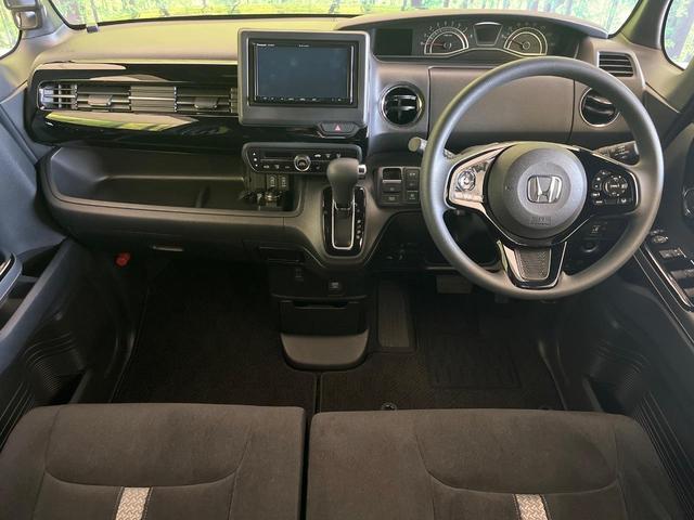 Ｎ－ＢＯＸカスタム Ｌ　禁煙車　ＳＤナビ　電動スライドドア　バックカメラ　衝突被害軽減システム　レーダークルーズ　コーナーセンサー　スマートキー　ＬＥＤヘッド　ＥＴＣ　純正１４インチアルミ　オートハイビーム　車線逸脱警報（2枚目）