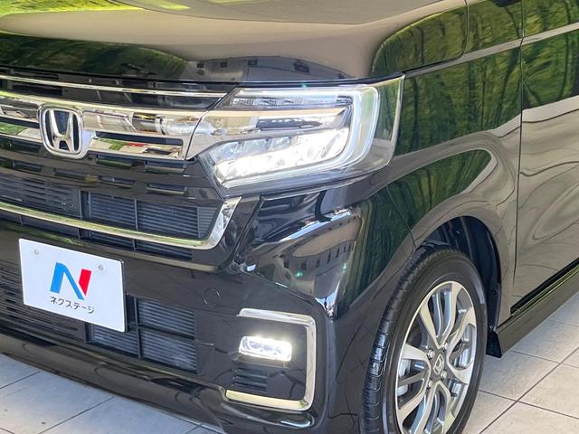 Ｎ－ＢＯＸカスタム Ｌ　禁煙車　ＳＤナビ　電動スライドドア　バックカメラ　衝突被害軽減システム　レーダークルーズ　コーナーセンサー　スマートキー　ＬＥＤヘッド　ＥＴＣ　純正１４インチアルミ　オートハイビーム　車線逸脱警報（12枚目）