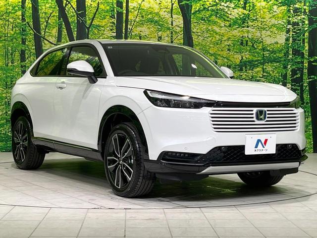 ヴェゼル ｅ：ＨＥＶ　Ｚ　登録済未使用車　純正９型ナビ　全周囲カメラ　ＥＴＣ２．０　Ｂｌｕｅｔｏｏｔｈ再生　ＢＳＭ　フルセグＴＶ　シートヒーター（前席）　パドルシフト　パワーバックドア　ハーフレザーシート　ステアリングヒーター（17枚目）