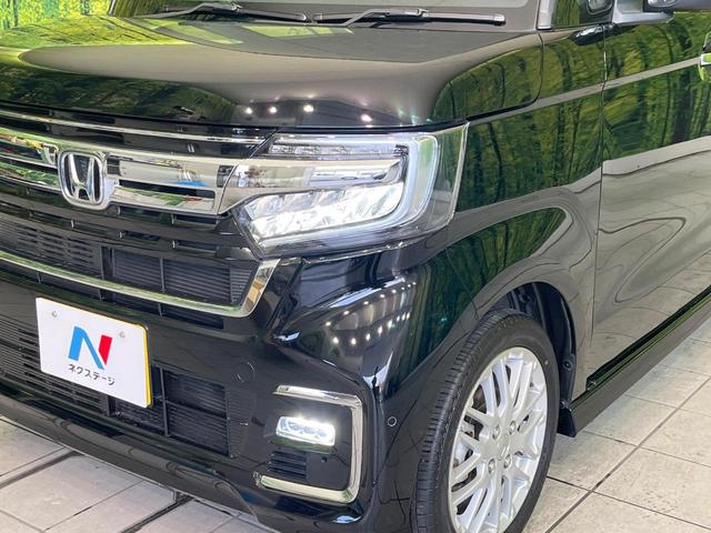 N-BOXカスタム Lターボ 禁煙車 純正9型ナビ バックカメラ ドラレコ ETC Bluetooth再生 両側電動スライドドア フルセグTV オートブレーキホールド シートヒーター(前席) パドルシフト ハーフレザーシート(12枚目)