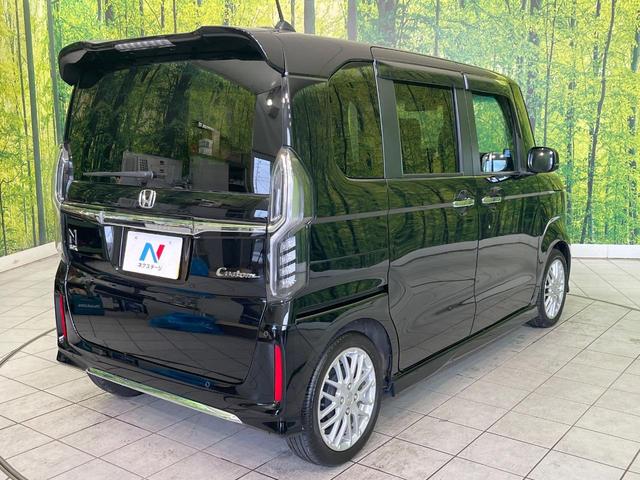 N-BOXカスタム Lターボ 禁煙車 純正9型ナビ バックカメラ ドラレコ ETC Bluetooth再生 両側電動スライドドア フルセグTV オートブレーキホールド シートヒーター(前席) パドルシフト ハーフレザーシート(17枚目)