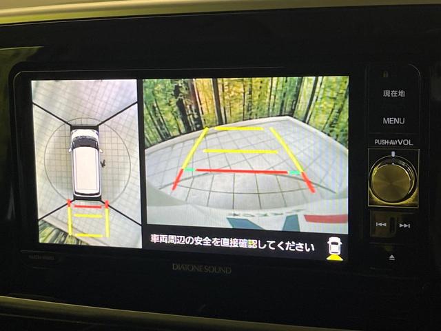 ムーヴキャンバス Ｇブラックインテリアリミテッド　ＳＡＩＩＩ　禁煙車　純正ＳＤナビ　全周囲カメラ　Ｂｌｕｅｔｏｏｔｈ再生　両側電動スライドドア　スマートアシスト　オートエアコン　スマートキー　ＬＥＤヘッドライト　アイドリングストップ　オートハイビーム（4枚目）