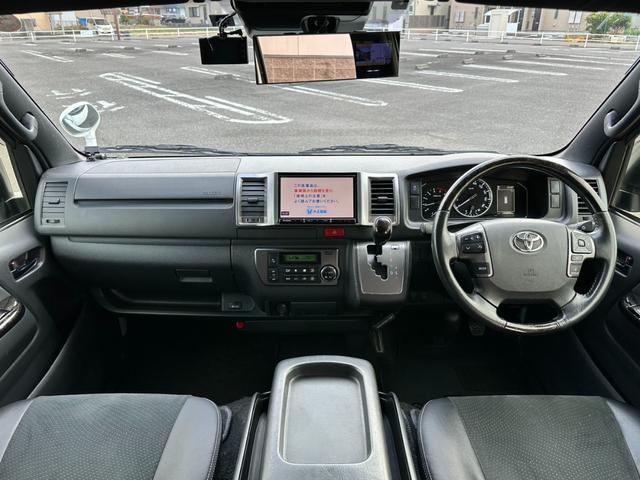 ハイエースバン スーパーGL ダークプライムII 2.8ディーゼルターボ TSS 両側パワースライドドア クリアランスソナー 8インチ社外ナビ フルセグTV BLUETOOTH ETC AC100Vコンセント ドライブレコーダー Wエアバッグ(16枚目)